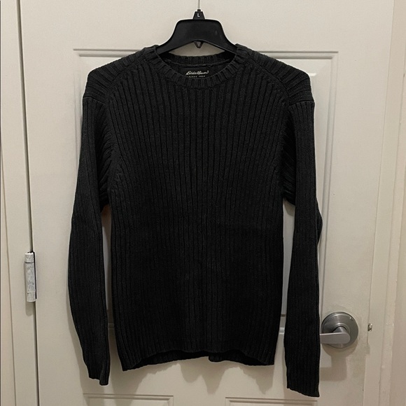 Eddie Bauer Men's size L Black Sweater, 100% cotton - Picture 1 of 3